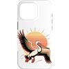 Animal Birdwatching Birdwatcher Gifts Custodia per iPhone 16 Pro Pelican Bird Sun Retro 80s Sea Bird