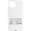 Soccer Doodle Art Custodia per iPhone 15 Plus Calcio Calcio Giorno Doodle Giocatore Fan