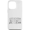 Soccer Doodle Art Custodia per iPhone 13 Pro Calcio Calcio Giorno Doodle Giocatore Fan