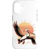 Animal Birdwatching Birdwatcher Gifts Custodia per iPhone 16 Pelican Bird Sun Retro 80s Sea Bird