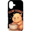 Pottery Capybara Outfit Custodia per iPhone 17 Divertente costume Clay Vibes per gli amanti di Potter e Capibara