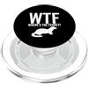 Fraxoweb WTF Where's The Ferret Funny Animal Amante Proprietario PopSockets PopGrip per MagSafe