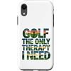 Golf Course Lifestyle Custodia per iPhone XR Golf L'unica terapia di cui ho bisogno Giocatore di golf