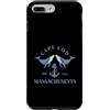Fashion Book Custodia per iPhone 7 Plus/8 Plus Cape Cod Massachusetts Ancora nautica vintage con balene