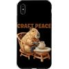 Pottery Capybara Outfit Custodia per iPhone XS Max Funny Craft Peace Capybara con Potter Hobby