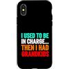 Grandma Humorous For Mom Vintage Style Custodia per iPhone X/XS Usato Charge poi aveva nipoti divertente detto