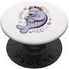 Manatees Manatee Lover Gifts Nanatee Grandma Manatee Sea Cow Grandmother Pun PopSockets PopGrip Adesivo