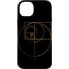 Fibonacci Golden Ratio Geometry Mathemat Custodia per iPhone 14 Plus Matematica matematica geometria circolare rapporto aureo di Fibonacci
