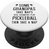 Pickleball Grandpas Real Grandpas Giocare Pickleball Divertente Nonno PopSockets PopGrip Adesivo