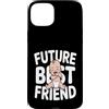 Cute Future Friend Baby Brother Custodia per iPhone 15 Plus Futuro migliore amico carino baby shower annuncio