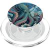 Art Nouveau Sea Creatures Art Nouveau Kraken Polpo Mare Mostro Nave PopSockets PopGrip per MagSafe