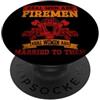 Valor Ink Studios Vigile del Fuoco Uomo PopSockets PopGrip Adesivo