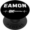 Eamon Guitar Heartbeat Musician Birthday Eamon Chitarra Battito Cardiaco Musica Chitarrista PopSockets PopGrip Adesivo