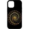Fibonacci Golden Ratio Geometry Mathemat Custodia per iPhone 12/12 Pro Matematica matematica geometria a spirale rapporto aureo di Fibonacci