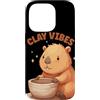 Pottery Capybara Outfit Custodia per iPhone 14 Pro Divertente costume Clay Vibes per gli amanti di Potter e Capibara