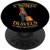 InGENIUS Camicie e regali di vecchia don Divertente Mai sottovalutare la donna anziana viaggia negli PopSockets PopGrip Adesivo