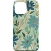 Floral Aesthetic Flower Botanical Gifts Custodia per iPhone 13 Pro Max Fiori di campo verde pastello fiori giardino floreale