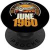 Jahrgang 1960 66. Geburtstag Awesome Grande da giugno 1960 66° compleanno frase 66 anni PopSockets PopGrip Adesivo