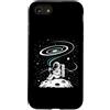 Cosmic Dreamer Design Custodia per iPhone SE (2020) / 7/8 Moonlit Reader Astronauta Retro Space Book Lover