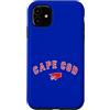 Bay State Boston Custodia per iPhone 11 Cape Cod Boston Massachusetts Baseball Logo Abbigliamento