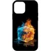Cool Ice Outfit Custodia per iPhone 12 mini Cubo caldo e freddo per gli amanti del costume delle fiamme ghiacciate