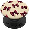 Coquette Aesthetic Bow Gifts Nastro estetico Coquette con motivo a fiocco bordeaux PopSockets PopGrip Adesivo