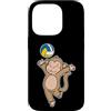 Volleyball animal sport ball fan Hobby f Custodia per iPhone 14 Pro Il gatto gioca a pallavolo