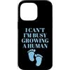 Cute Blue New Mother Custodia per iPhone 14 Pro Max Carino blu nuovo regalo mamma bambino bambino piedi