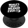 Fraxoweb Il miglior lattaio al mondo di sempre per gli amanti del latte PopSockets PopGrip Adesivo