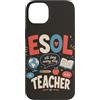 ESOL Globe And Grammar Custodia per iPhone 14 Plus ESOL Insegnante Insegnante di lingua Insegnante di spagnolo Umorismo