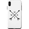 Fun Designs Custodia per iPhone XS Max Bussola frecce Nord Sud Est Ovest Avvent