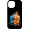 Cool Ice Outfit Custodia per iPhone 12 Pro Max Cubo caldo e freddo per gli amanti del costume delle fiamme ghiacciate