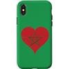 Ptera: Cool Morocco Flag For Proud Moroc Custodia per iPhone X/XS Bandiera Marocco Vintage per Orgogliosi Tifosi Marocchini
