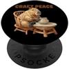 Pottery Capybara Outfit Funny Craft Peace Capybara con Potter Hobby PopSockets PopGrip Adesivo