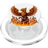 Eternal Flame Fiery Phoenix Rising Mitico Fiamma Uccello Design PopSockets PopGrip per MagSafe
