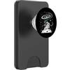 Cosmic Dreamer Design Moonlit Reader Astronauta Retro Space Book Lover PopSockets PopWallet per MagSafe