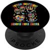 InGENIUS Camicie e regali per la consape Consapevolezza dell'autismo Accettazione Educazione speciale PopSockets PopGrip Adesivo