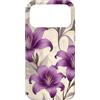 Floral Aesthetic Flower Botanical Gifts Custodia per iPhone 17 Pro Max Fiori di lavanda viola crema floreale