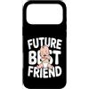 Cute Future Friend Baby Brother Custodia per iPhone 17 Pro Max Futuro migliore amico carino baby shower annuncio