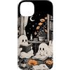 Librarian Ghost Book Lover Custodia per iPhone 14 Plus Ghost Reading Book Lover Biblioteca Spettrale Carino Cottagecore
