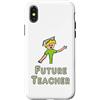 Mark Ewbie Designs Custodia per iPhone X/XS Futuro Insegnante