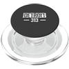 313 Area Code Tees Maglietta con scritta in inglese This is my Detroit 313 PopSockets PopGrip per MagSafe