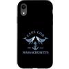Fashion Book Custodia per iPhone XR Cape Cod Massachusetts Ancora nautica vintage con balene
