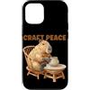 Pottery Capybara Outfit Custodia per iPhone 12/12 Pro Funny Craft Peace Capybara con Potter Hobby