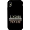French born and France apparel Custodia per iPhone X/XS Retro Limoges Francia
