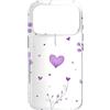 Floral Aesthetic Flower Botanical Gifts Custodia per iPhone 17 Pro Lavanda Cuore Ditsy Fiori Floreale