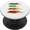 Lustige Legendäre Geburtstags Designs Compleanno design leggendario dal luglio 2005 retrò PopSockets PopGrip Adesivo