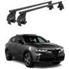 OMAC Barre Portatutto Trasversali Acciaio per Alfa Romeo Tonale 2022-2026 - Bloccabile - Testato City Crash - DIN 75302
