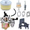Haishine Carburatore per Honda GX160 GX200 GX168 GX140 GX120 5,5 CV 6,5 CV per pompa acqua idropulitrice ad alta pressione con inserto filtro dell'aria, scudo termico carburatore tubo olio candela
