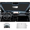 SHAOHAO [Upgrade] Parasole Compatibile con Peugeot 2008 e-2008 P24 2020-2026 Parasole Pieghevole con Rivestimento d'Argento, Protezione UV e Calore Efficace, Accessori Interni Auto